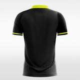 black custom short sleeve jersey
