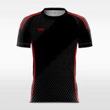      black custom sublimated soccer jersey