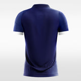 blue custom short sleeve jersey