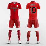 Cherry Red - Custom Soccer Jerseys Kit Sublimated for Team FT260501S