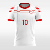 Classic Red Cross - Women Custom Soccer Jerseys Team Design