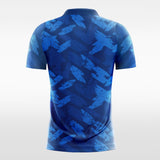 deep blue custom soccer jersey