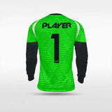     green long sleeve soccer jersey