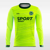 Pinstripe - Customized Men's Sublimated Fluorescent Long Sleeve Soccer Jersey