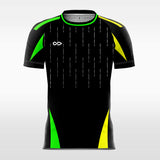      green sublimated short sleeve jersey