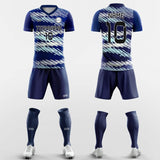 Blue Striped - Custom Soccer Jerseys Kit Sublimated Design