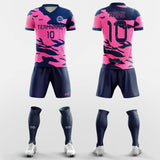 Pink Green Camouflage - Custom Soccer Jerseys Kit Sublimated Design