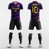 Pink Stripe - Custom Soccer Jerseys Kit Sublimated Design