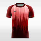 red custom sublimated soccer jersey