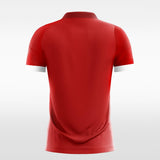 red short soccer jersey