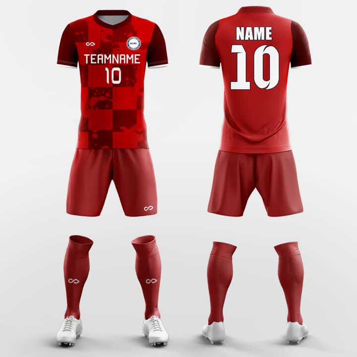 red soccer jersey