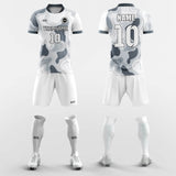 Silver Camouflage - Custom Soccer Jerseys Kit Sublimated Design