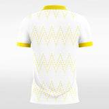 yellow and white short sleeve jersey