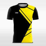     yellow custom short soccer jersey