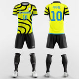 zebra custom soccer jersey kit