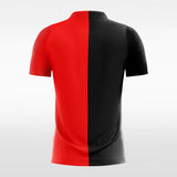 Custom Red & Black Men's Sublimated Soccer Jersey