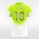 Neon Green and White Soccer Jersey