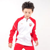 Kids Zipper up Jacket Wholesale White and Red