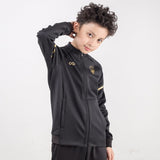 Kids Cheap Zipper up Jacket Custom Design Black