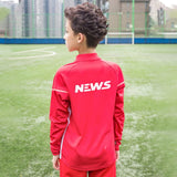 Pure Kids Zip Tracksuit Top White and Red
