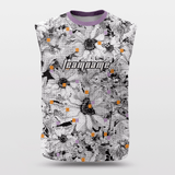 Pixel Flower - Customized Wide Shoulder Basketball Jersey