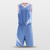 Blue Sublimated Basketball Set