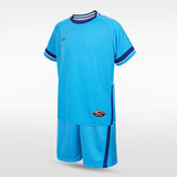 Sky Blue Kids Football Kit