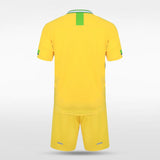 Yellow Custom Kids Football Kit