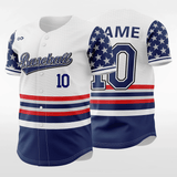 Freedom Star - Customized Men's Sublimated Button Down Baseball Jersey