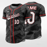 Mosaic Camouflage - Customized Men's Sublimated Button Down Baseball Jersey