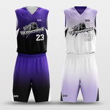 Purple Leopard - Customized Reversible Sublimated Basketball Set