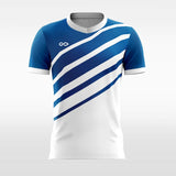 Blue White Whitetip Shark Soccer Jersey