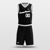 Black White - Custom Basketball Jersey Design for Team