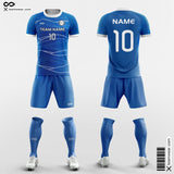 Blue Soccer Jersey Print