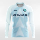 Blue Mosaic - Customized Men's Sublimated Long Sleeve Soccer Jersey
