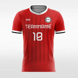 Red Stripe - Women Custom Soccer Jerseys Design Classic
