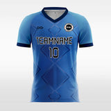 Geometric Figure - Custom Kids Soccer Jerseys Blue Design