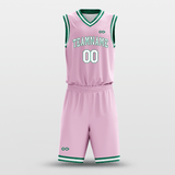 Pink Green - Custom Basketball Jersey Design for Team