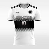 Black Color Block - Custom Kids Soccer Jerseys Design White