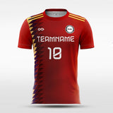 Red Moire - Women Custom Soccer Jerseys Design Sublimation