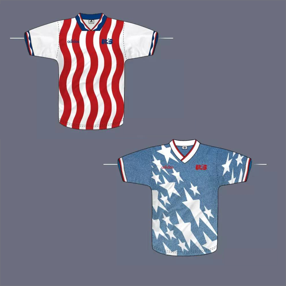 1994 USA Soccer Jersey-Legendary Jersey for National Flag Elements