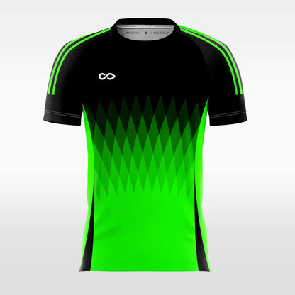 green custom short sleeve jersey