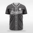 Gray Button Down Baseball Jersey