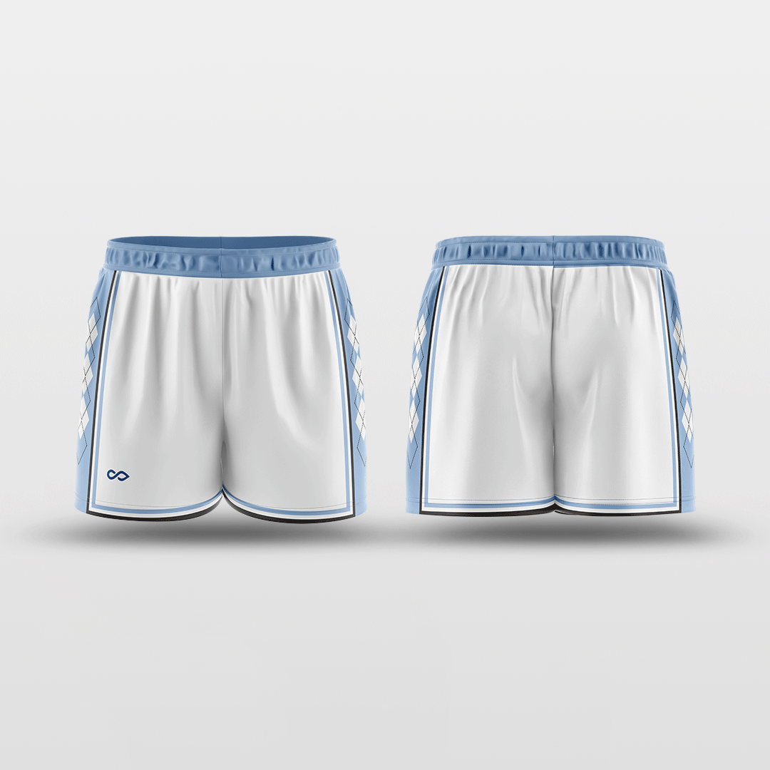 Carolina Blue Reversible Training Shorts Design