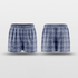 Navy Plaid Training Shorts Design