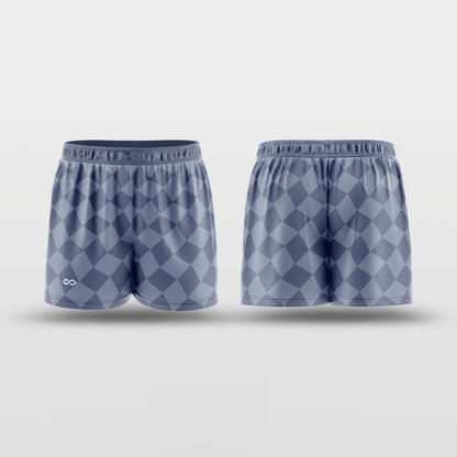 Navy Plaid Training Shorts Design