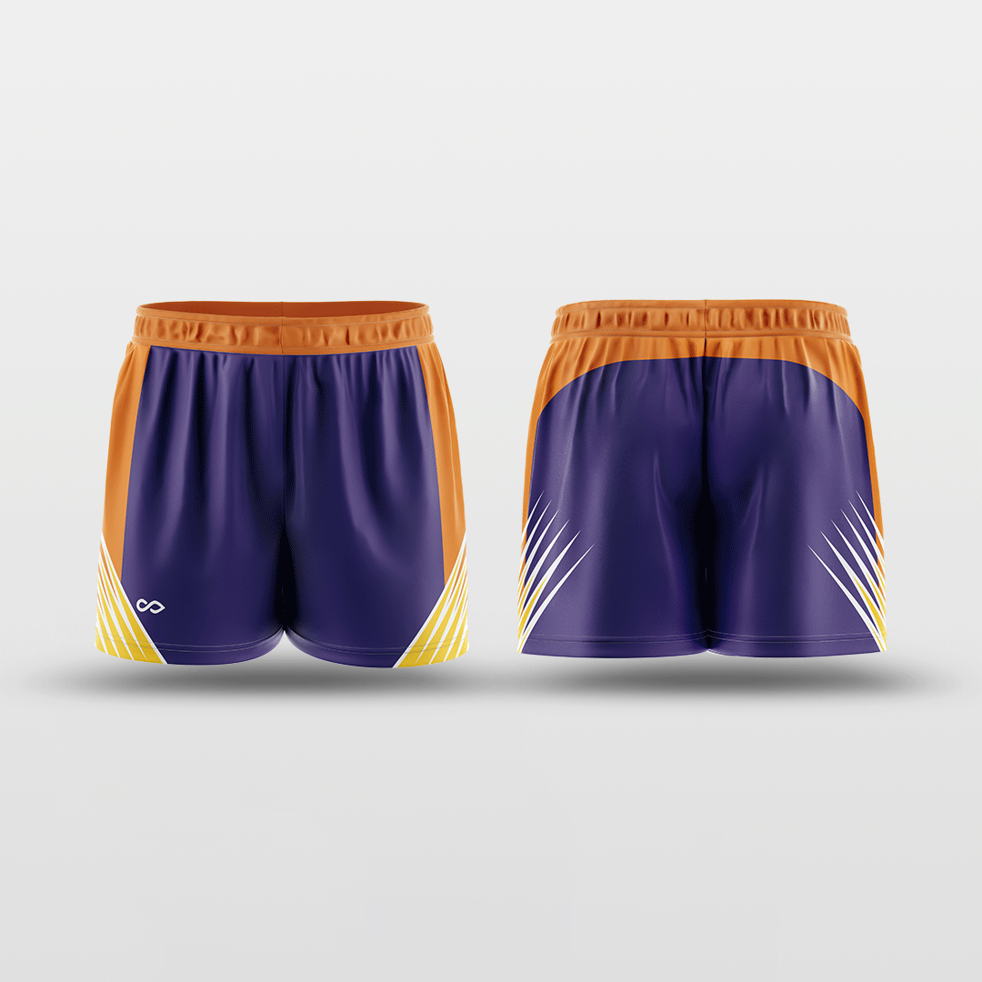 Sun Fire Reversible Training Shorts Design