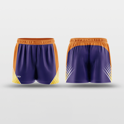 Sun Fire Reversible Training Shorts Design