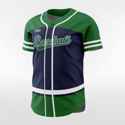 Varanid Men Button Down Baseball Jersey