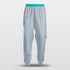 Racing - Customized Basketball Training Pants Gray